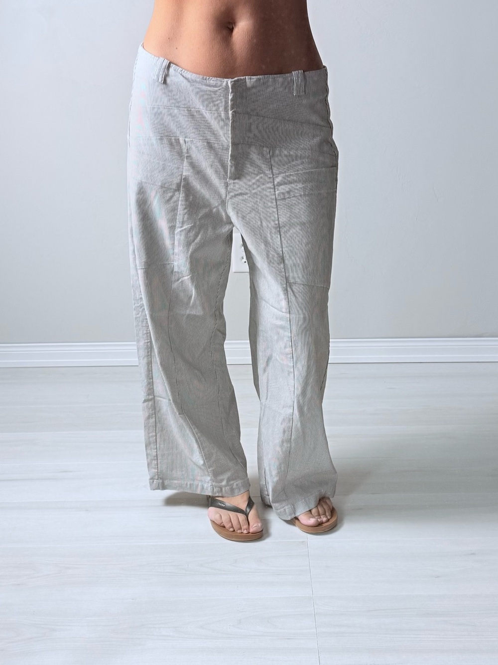 Habitat City Pinstripe Relaxed Wide-Leg Palazzo style Pants